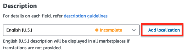 Description field